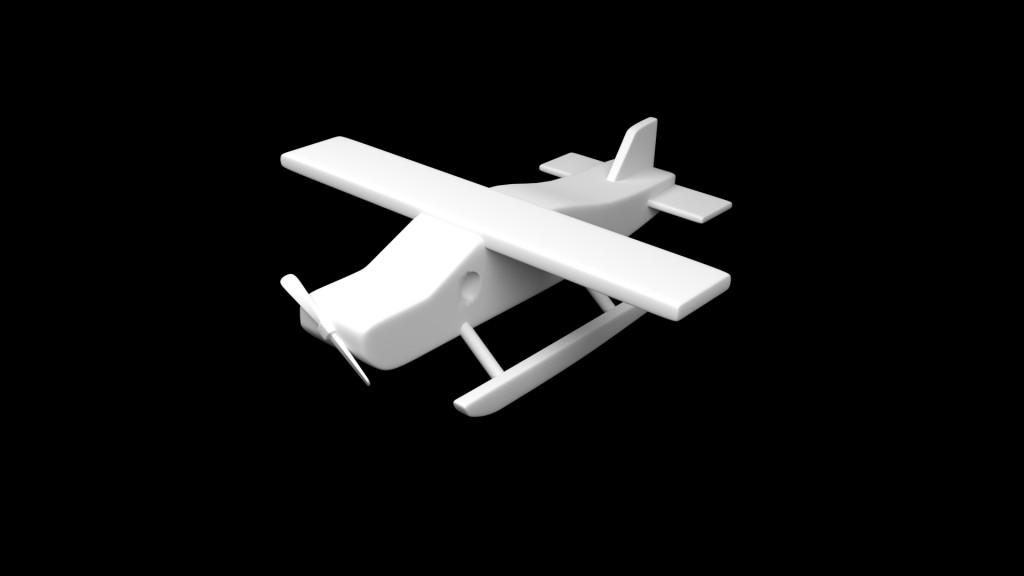 toy plane high poly preview image 1
